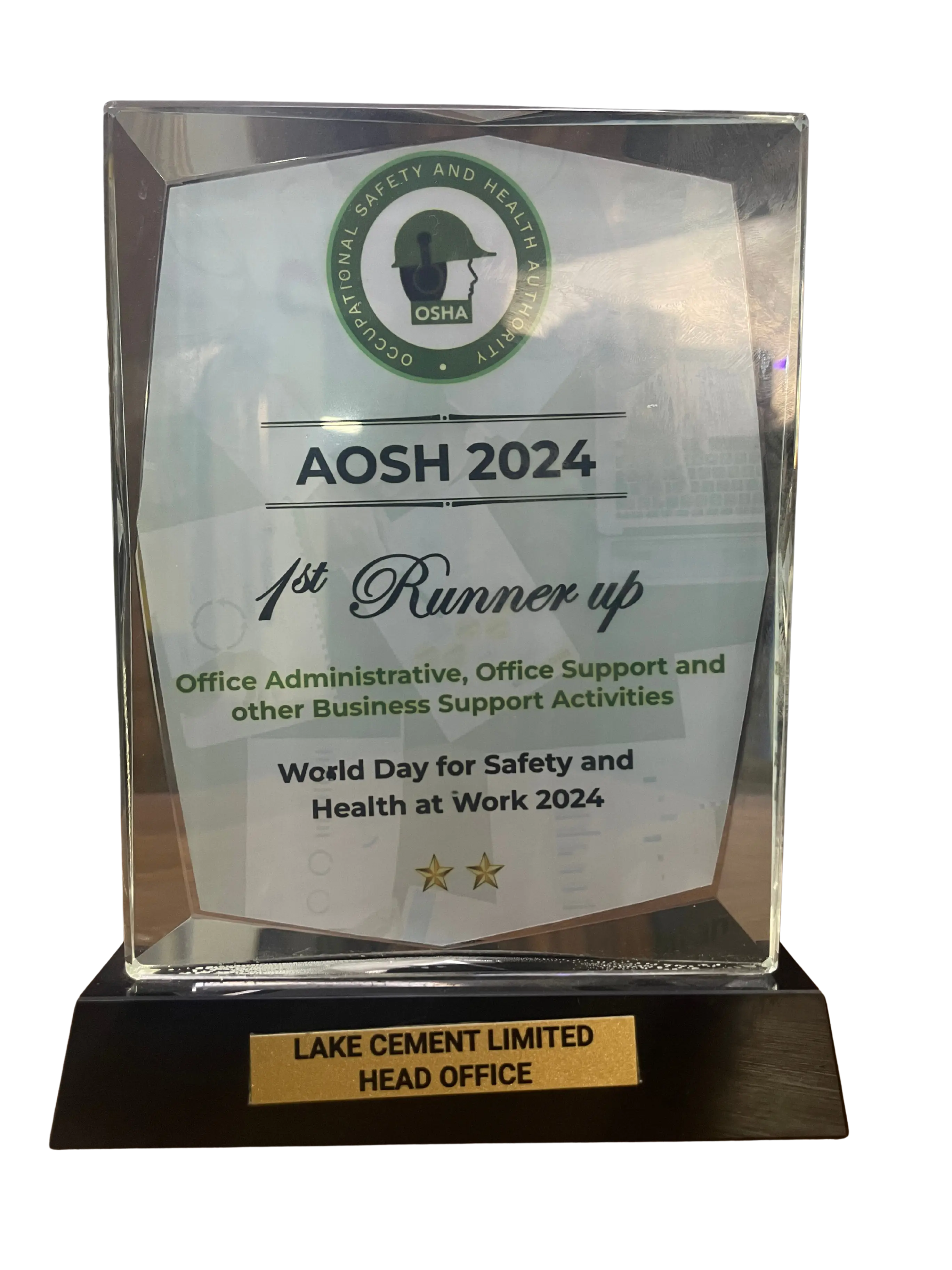 AOSH 2024 - 1st Runner Up (Head Office)